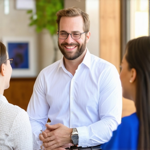 Business owner interacting with Wichita community at local event