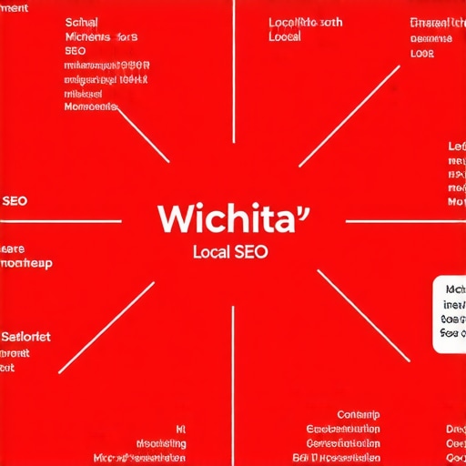 Infographic illustrating advanced Wichita local SEO tactics including schema markup and micro-moments.