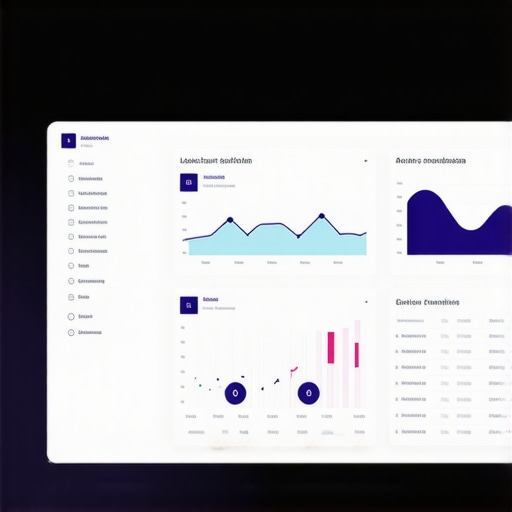 SEO analytics dashboard showing maps and charts