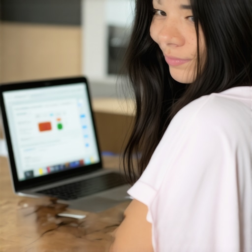 Business owner working on website SEO with schema markup in Wichita