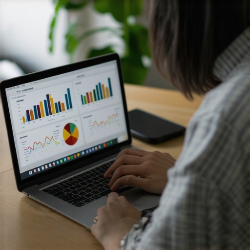 Managing Local SEO Data for Wichita Business Person analyzing SEO metrics on a laptop for Wichita local business