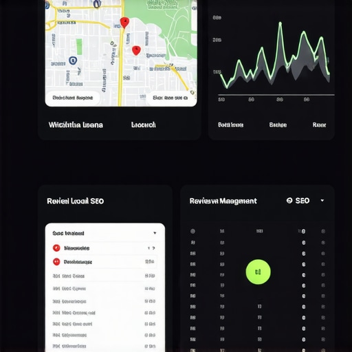 Local SEO Tools Dashboard Screenshot of local SEO analytical dashboard focused on Wichita mappings and reviews.