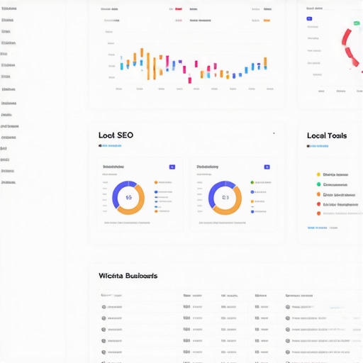 SEO Tools and Analytics Dashboard Computer screen displaying local SEO analytics for Wichita