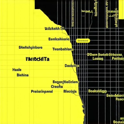 Map visualization of Wichita with highlighted business locations and local SEO signals.