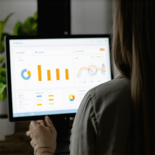 Person working with SEO analytics software displaying Google Maps rankings and citations.