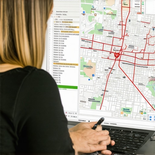 Analyzing Wichita Local SEO Data Person reviewing maps and local SEO analytics for Wichita on a computer