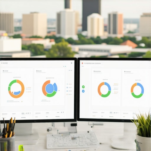 Monitoring Local SEO Performance in Wichita A person reviewing SEO analytics dashboards for Wichita local business rankings.