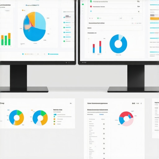 Optimized Workspace for Local SEO Management A setup showing monitors with SEO software and analytics dashboards to illustrate effective local SEO management for Wichita businesses.